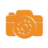 Camera Settings Icon Design vector