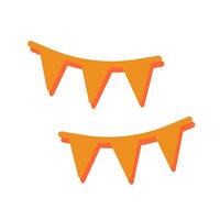 Streamers Icon Design vector