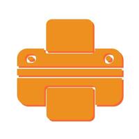Printer Icon Design vector