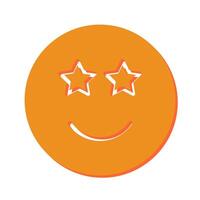 Star-Struck Icon Design vector