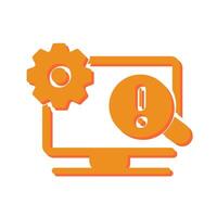 Troubleshooting Icon Design vector