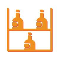 Wine Rack Icon Design vector