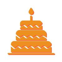 Cake Topper Icon Design vector