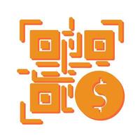 QR Code Payment Icon Design vector