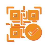 Barcode Verification Icon Design vector