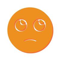 Face with Rolling Eyes Icon Design vector