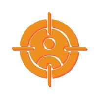 Target Audience Icon Design vector