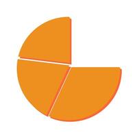 Pie Chart Icon Design vector
