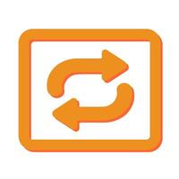 Repeat Button Icon Design vector