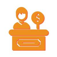 Cashier Icon Design vector
