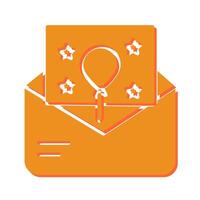 Party Invitation Icon Design vector