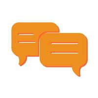 Message Bubble Icon Design vector