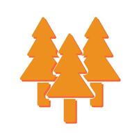 Evergreen Tree Icon Design vector