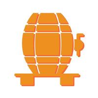 Wine Cask Icon Design vector
