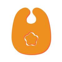 Cute Bibs Icon Design vector