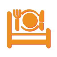 Breakfast in Bed Icon Design vector