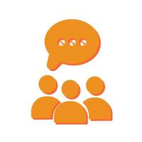 Group Chat Icon Design vector