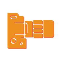 DSLR Essentials Icon Design vector