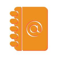 Address Book Icon Design vector