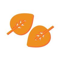 Fallen Leaf Icon Design vector