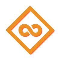 Infinity Sign Icon Design vector