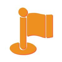 Flagpole Icon Design vector