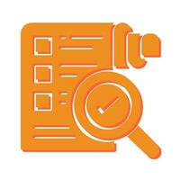 Profile Evaluation Icon Design vector