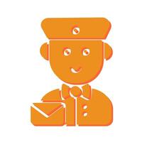 Mail Carrier Icon Design vector