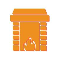 Fireplace Icon Design vector