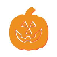 Jack-O-Lantern Icon Design vector