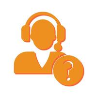 Help Request Icon Design vector