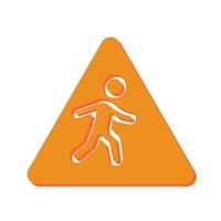 Children Crossing Icon Design vector