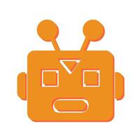 Robot Face Icon Design vector