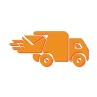 Mail Truck Icon Design vector