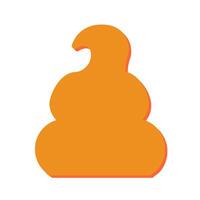 Pile of Poo Icon Design vector