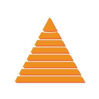 Pyramid Graph Icon Design vector