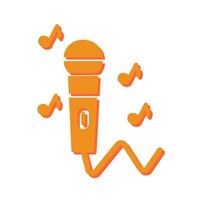 Karaoke Icon Design vector