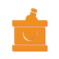 Wine Cooler Icon Design vector