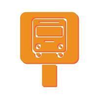 Bus Stop Icon Design vector