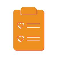 Wishlist Icon Design vector