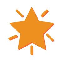 Glowing Star Icon Design vector