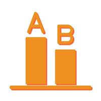 AB Testing Icon Design vector