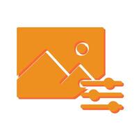 Photo Editing Tools Icon Design vector