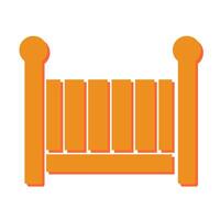 Nursery Cots Icon Design vector