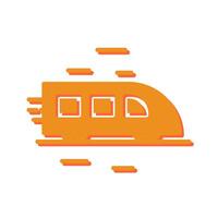 High Speed Train Icon Design vector