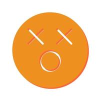 Dizzy Face Icon Design vector
