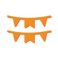 Bunting Flags Icon Design vector