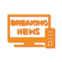 Breaking Story Icon Design vector