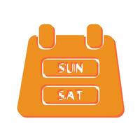 Weekend Getaway Icon Design vector