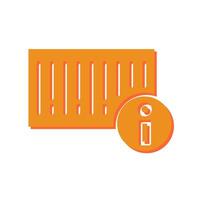 Barcode Product Info Icon Design vector